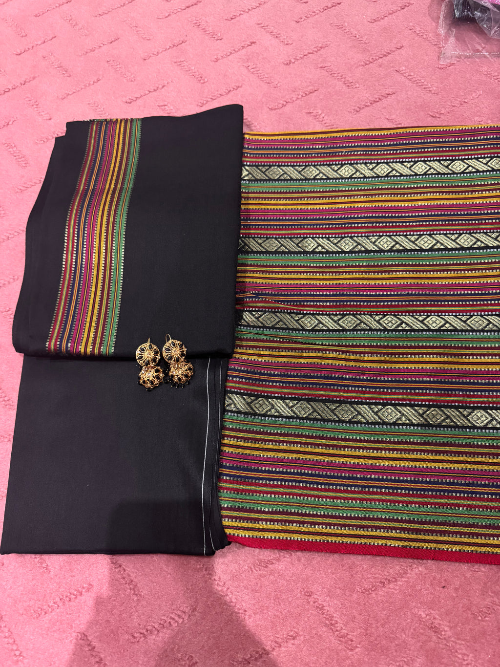 Exclusive Black 3 piece suit with free Jewellery as shown