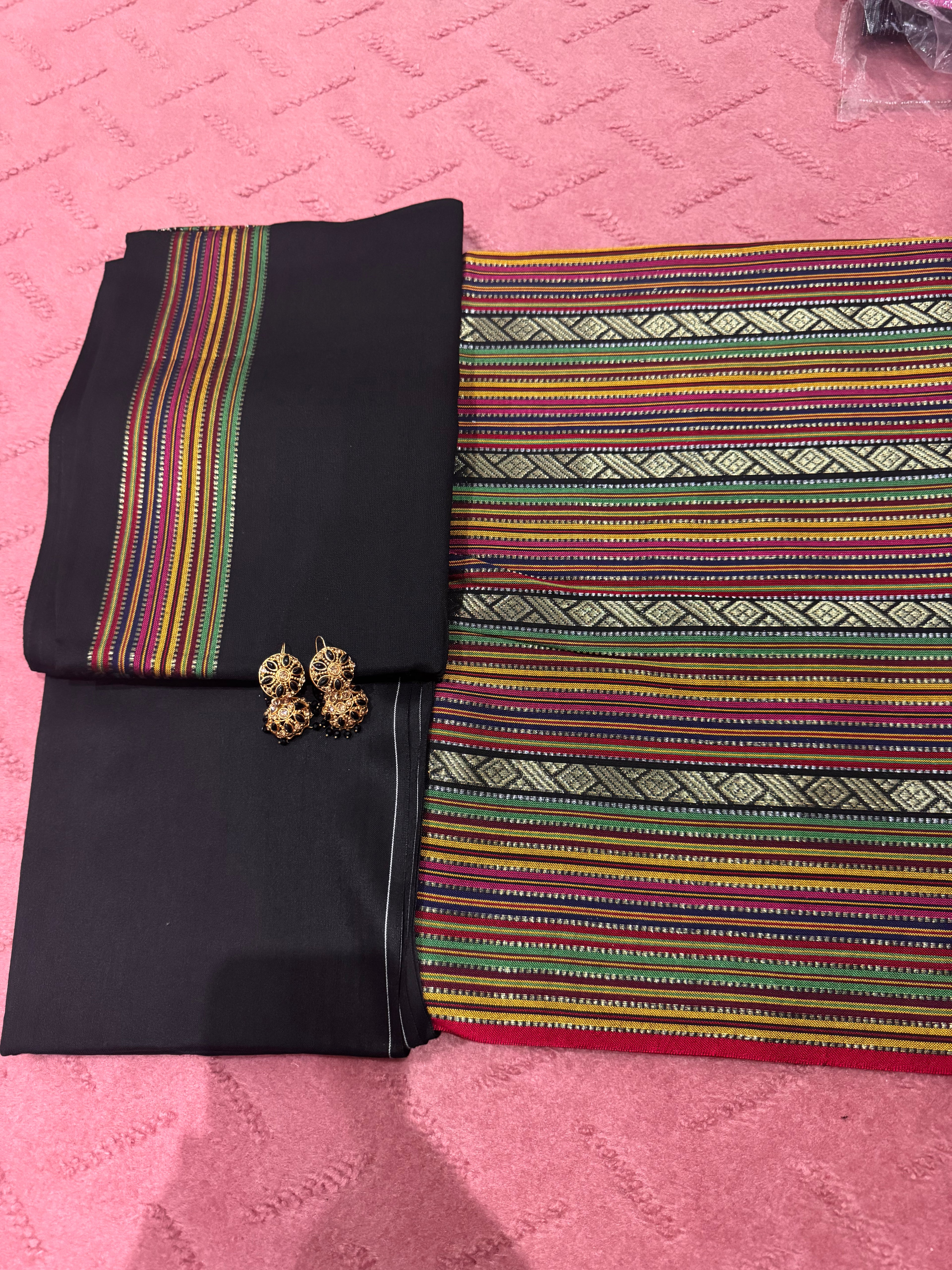 Exclusive Black 3 piece suit with free Jewellery as shown