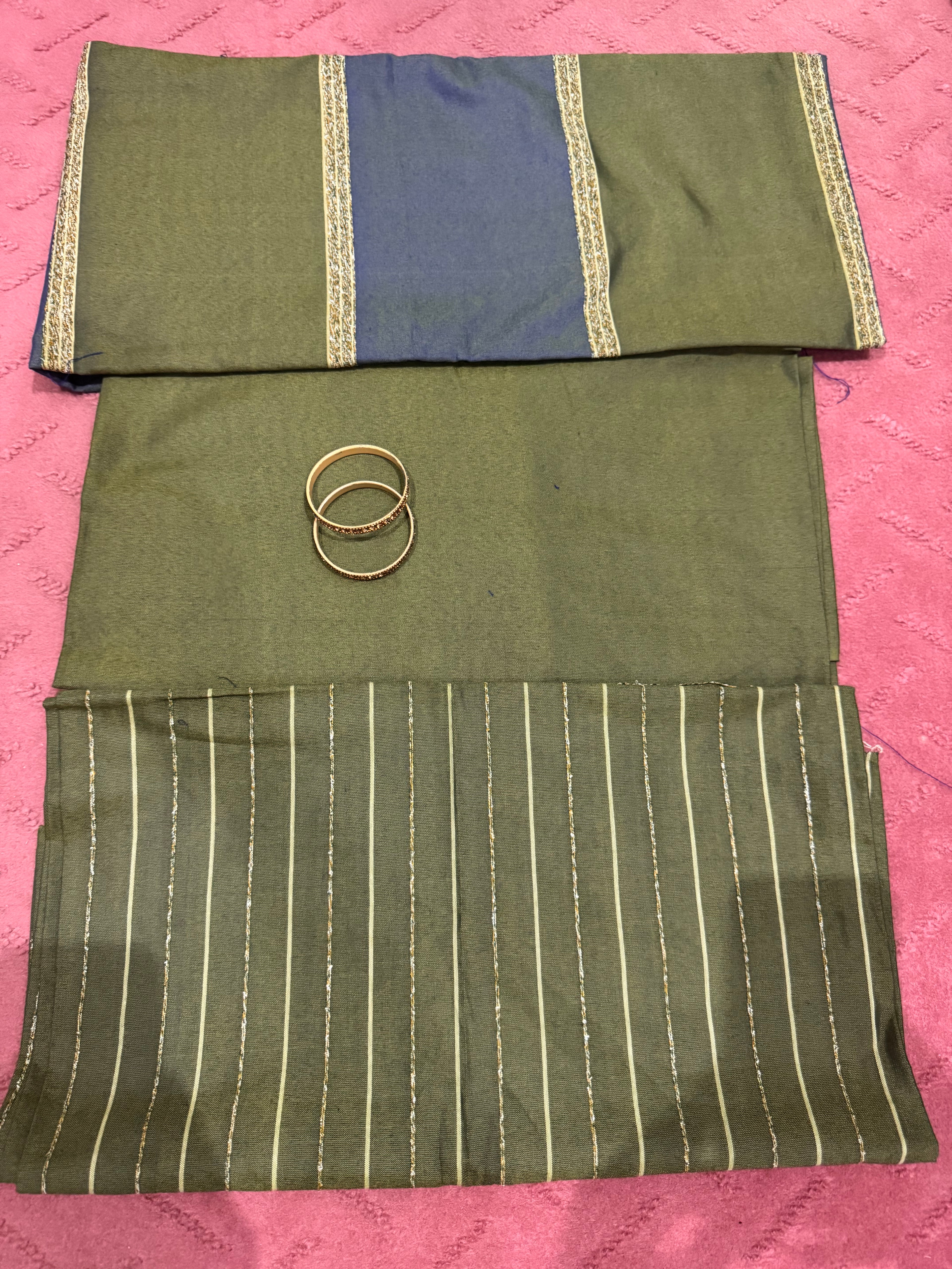 Superior Stone Color With Blue Dress | 3 piece with free Jewellery as shown