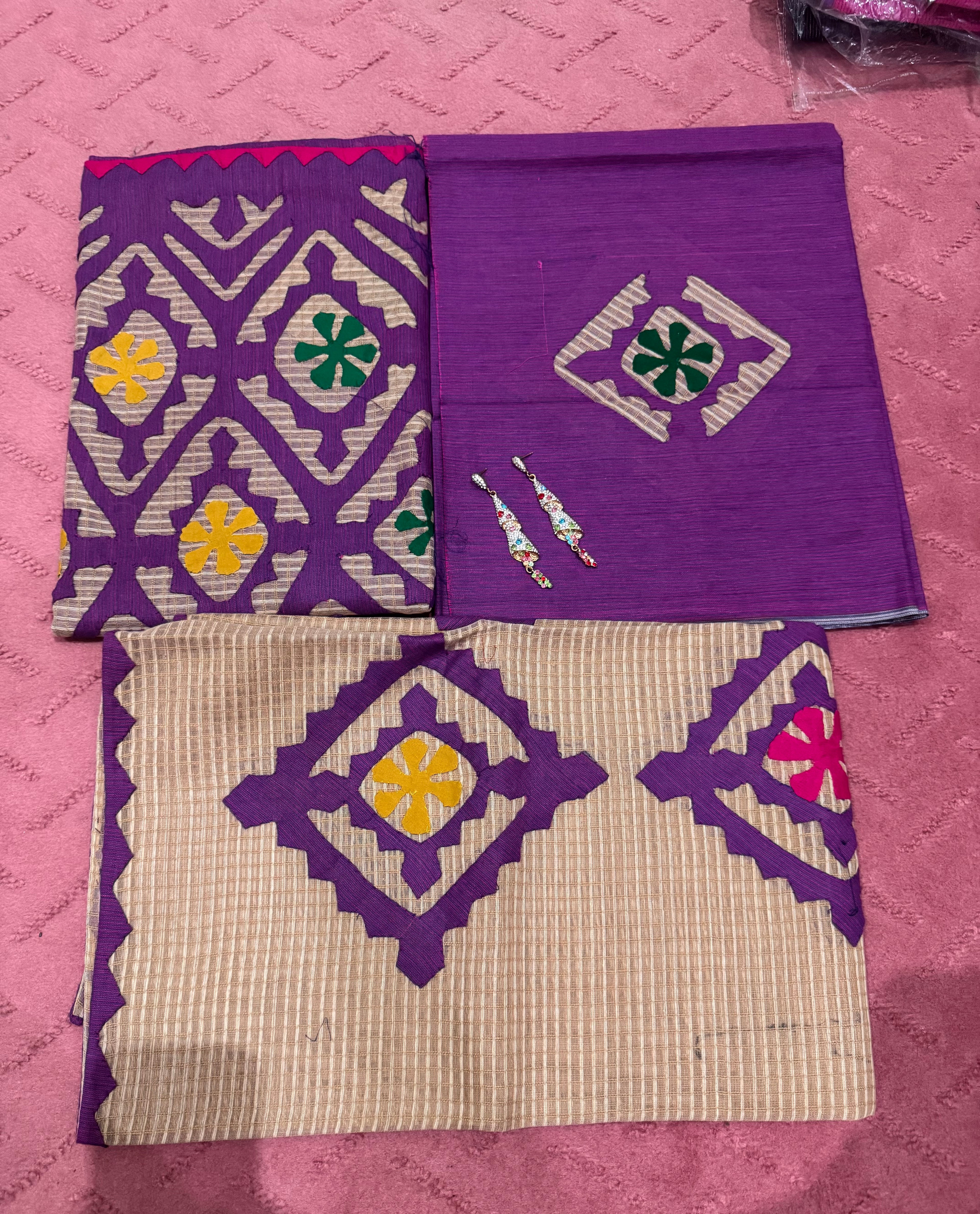 Deluxe Purple Suit with free Jewellery as shown | 3 Piece