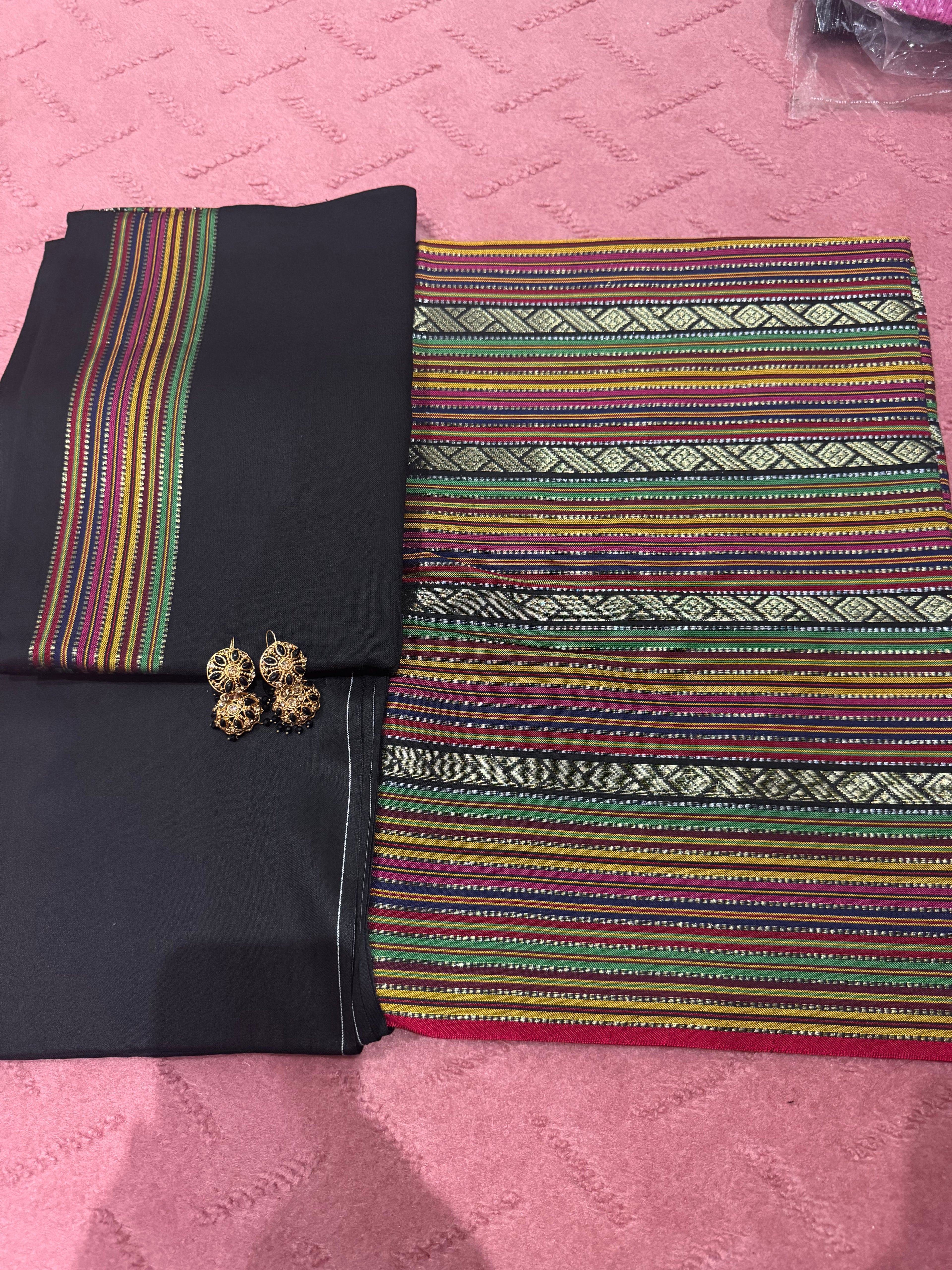 Exclusive Black 3 piece suit with free Jewellery as shown