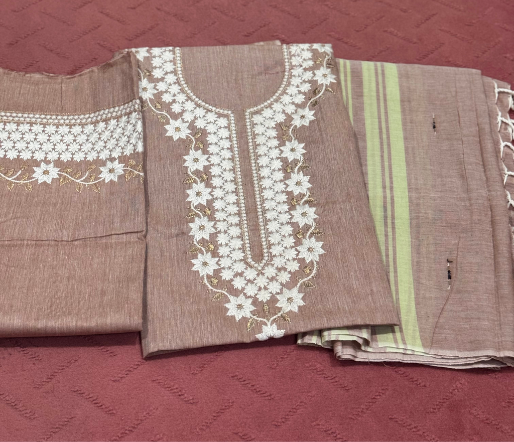 Exclusive Dark Beige Suit For Women | 3 Piece