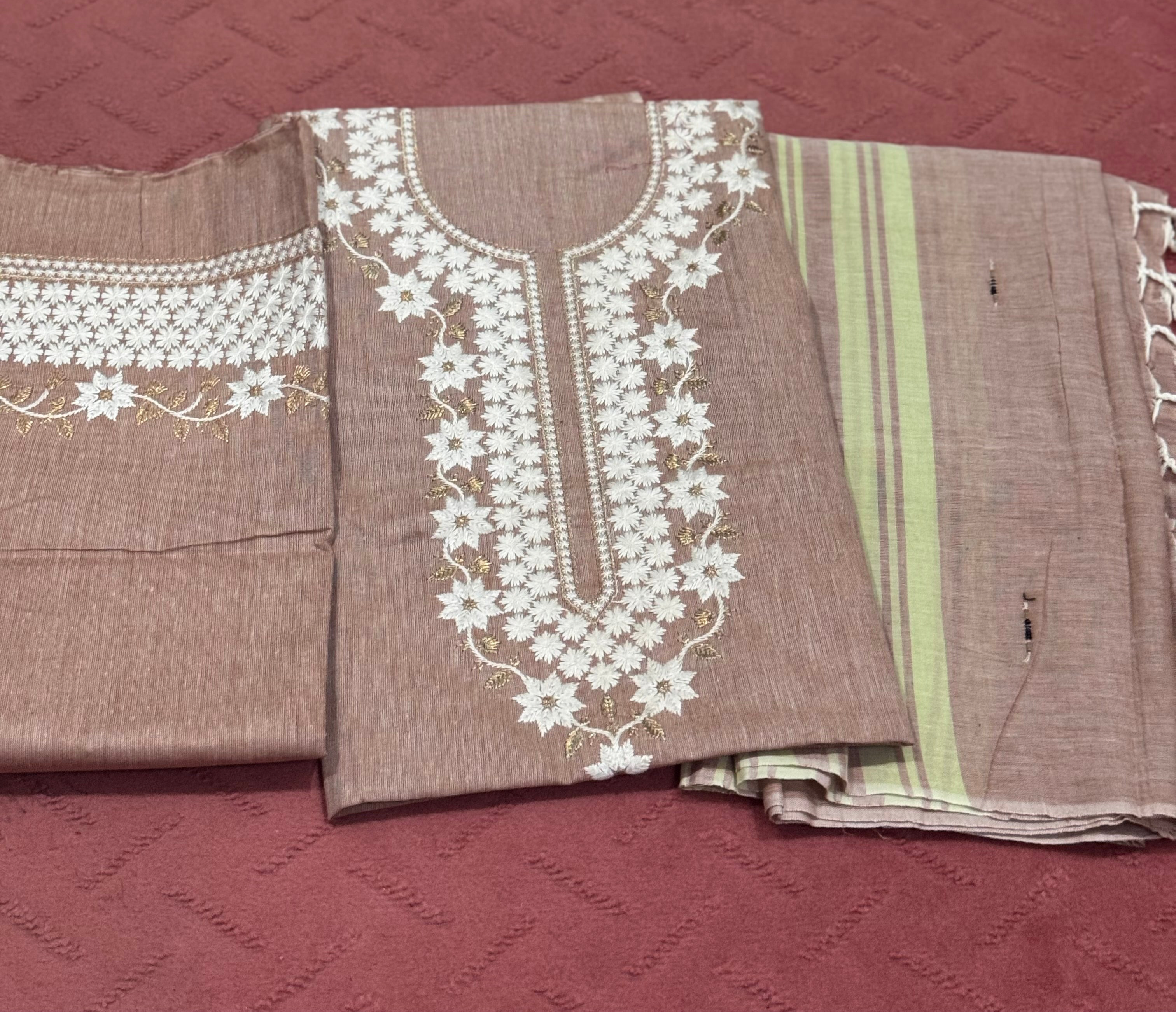 Exclusive Dark Beige Suit For Women | 3 Piece